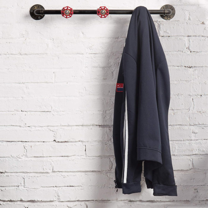 Conduit Coat Rack Industrial Pipe Coat Rack with Faucet Valve -80CM — Off The Back