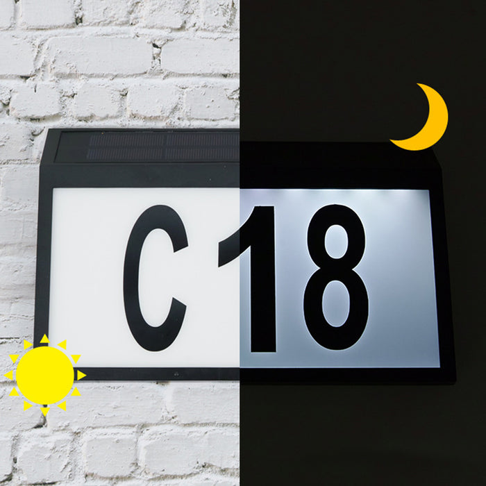 Display Number Bulb Solar LED House Number Display Light — Off The Back