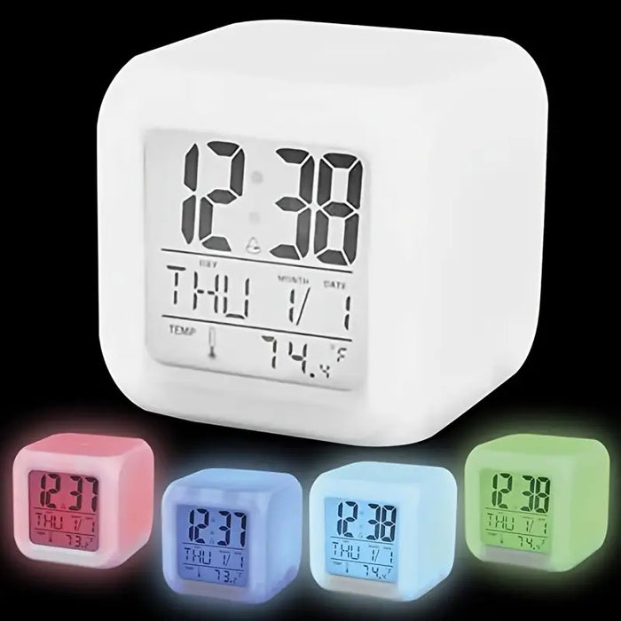 Titan LED Colour Changing Alarm Clock