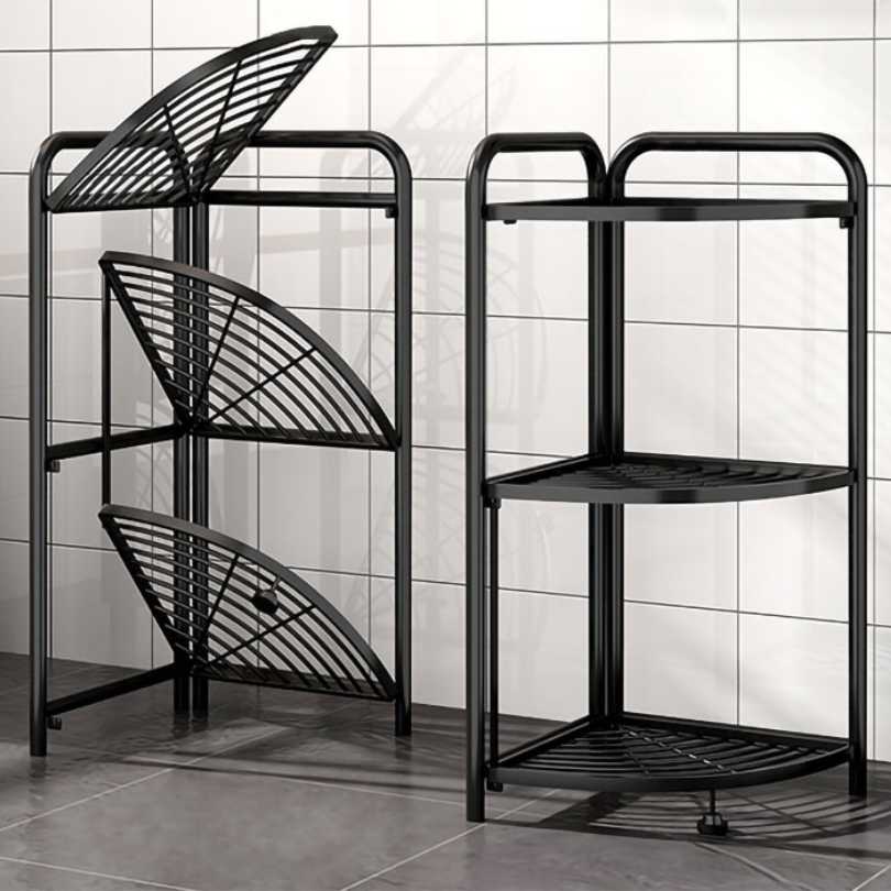 3 Tier Steel Corner Shelving Unit — Off The Back