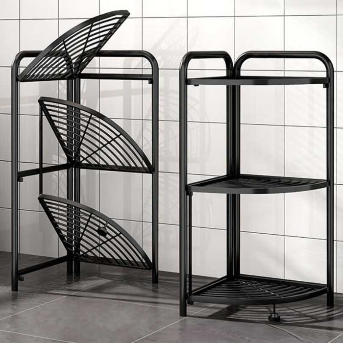 3 Tier Steel Corner Shelving Unit — Off The Back