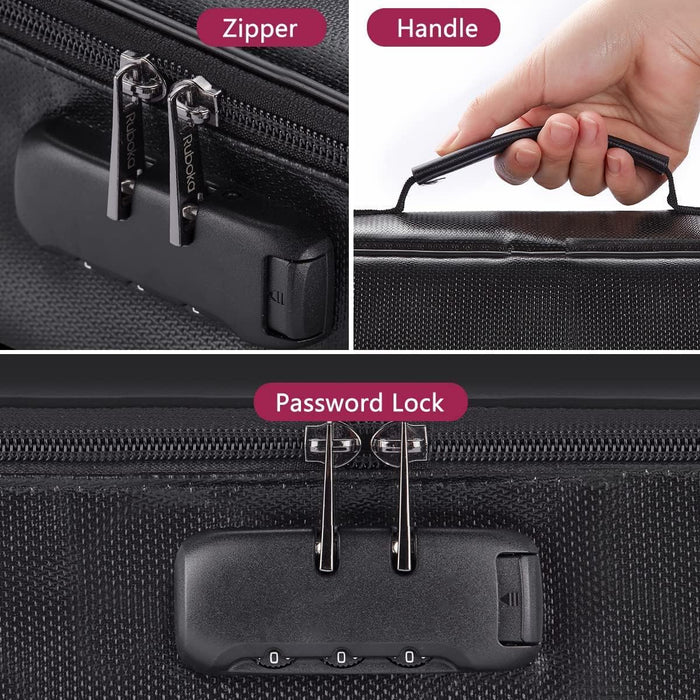 3-Layer Fireproof Document Organizer with Lock
