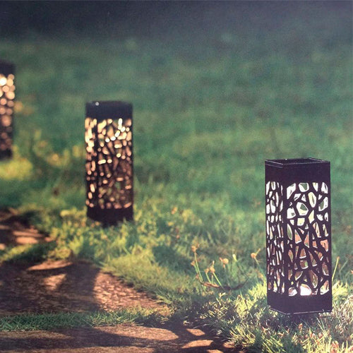 Solar Powered Garden Lawn Lights - Set Of 6