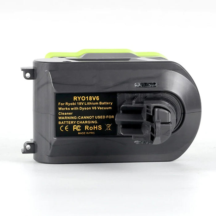 Ryobi 18V Battery to Dyson V6 Battery Converter Adapter