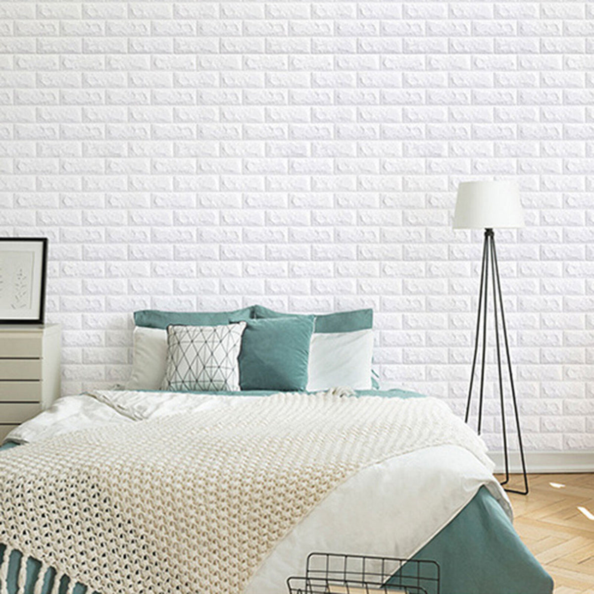 Self Adhesive 3D Brick Wallpaper Panels 10Piece — Off The Back