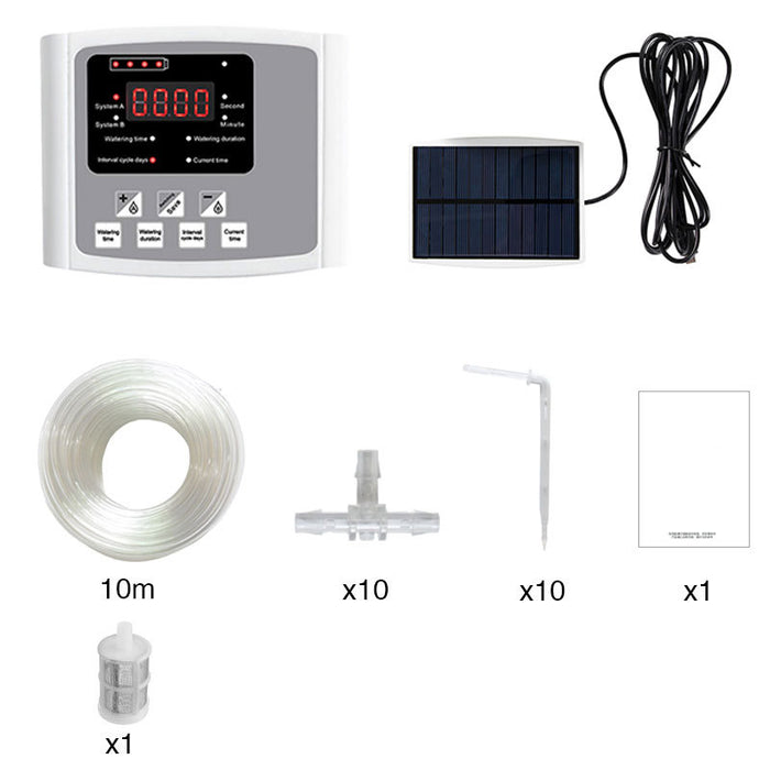 Solar Powered Automatic Digital Timer Watering System Single Pump — Off ...