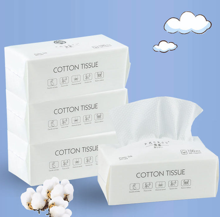 Makeup Tissue 320 Count Cotton Makeup Remover Wipes - 4 Pack — Off The Back