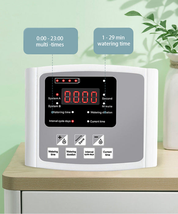 Solar Powered Automatic Digital Timer Watering System - Double Pump