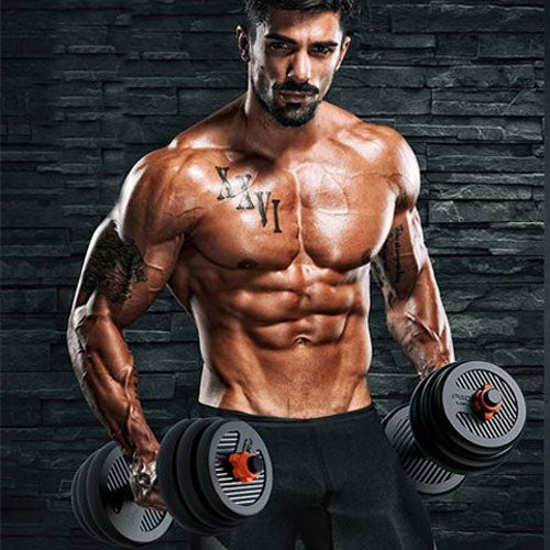 Multifunctional Free Dumbbells Weights Set 6 In 1