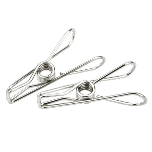10 Clip Stainless Steel Clothes Hanger - 2 Pack