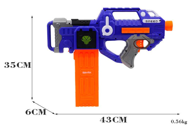 Electric Automatic Foam Bullet Toy Gun Soft Blaster Pistol