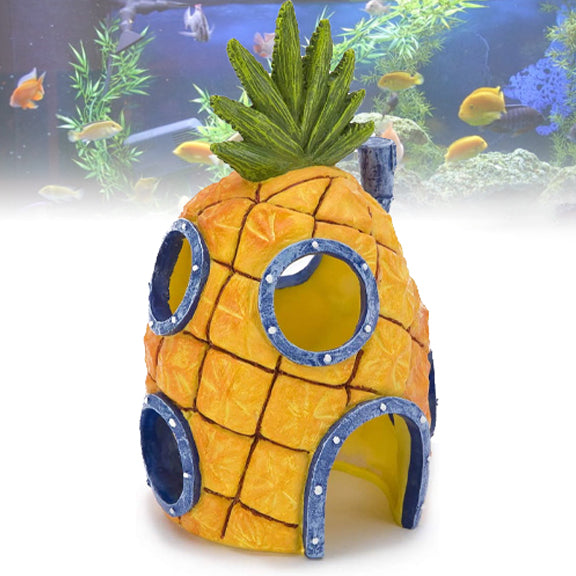Aquarium Ornament Fish Tank Decoration Pineapple House