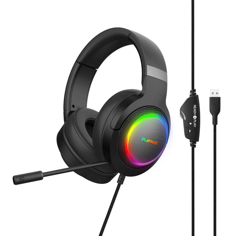 Playmax Evolution 7.1 RGB Gaming Headset PC — Off The Back NZ