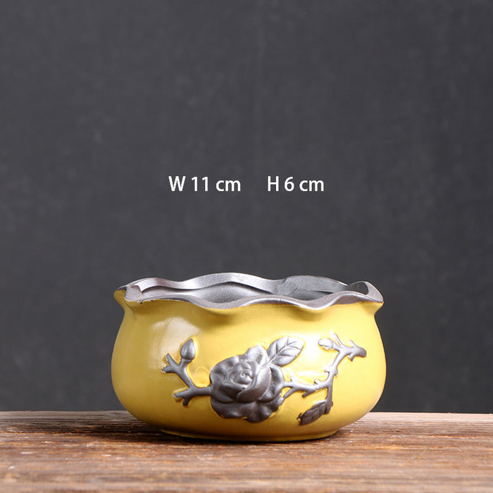 Elegant Garden Ceramic Succulent Pots - 5 Piece Set