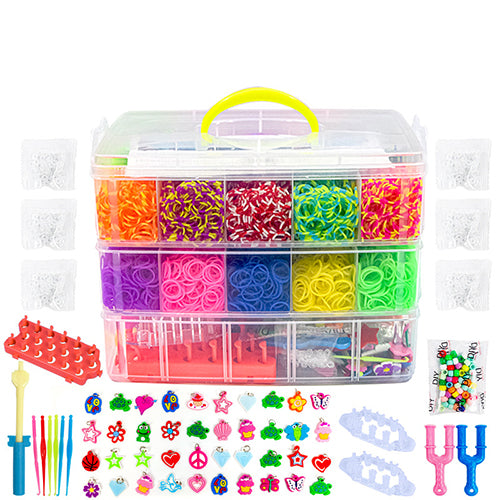 Loom Refill Bracelet Making Kit 1500 Piece — Off The Back