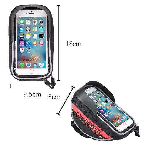 Bike Handlebar Phone Holder Bag Blue