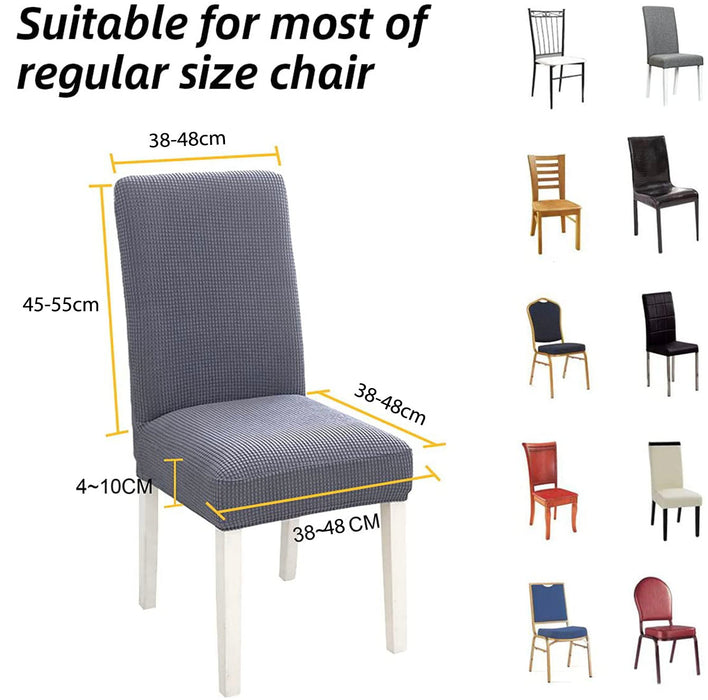 High Stretch Dining Chair Slipcovers - 4 Pack