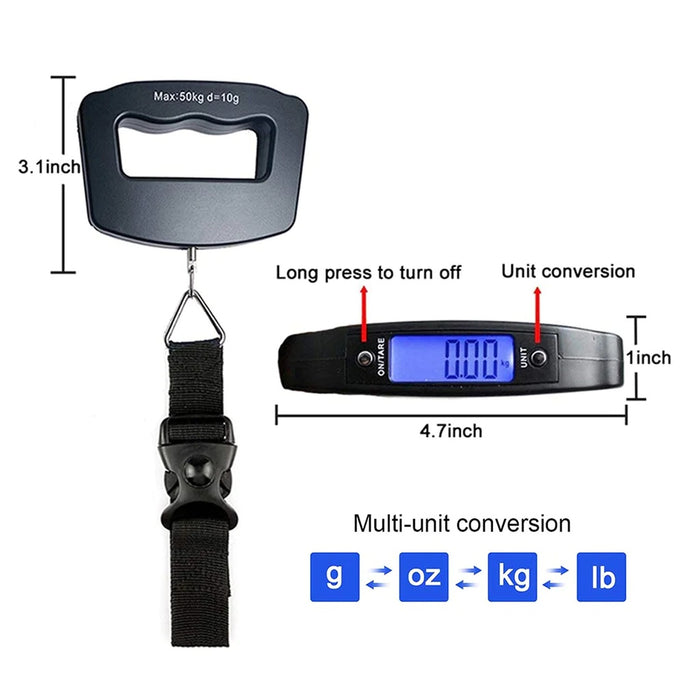 Portable Digital Luggage Scale with Grip