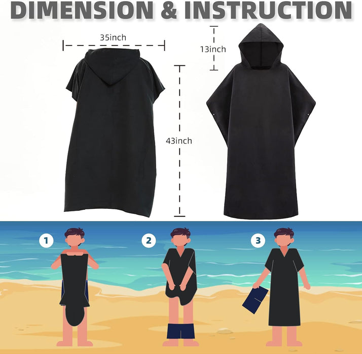 Changing Robe Towel with Hood — Off The Back