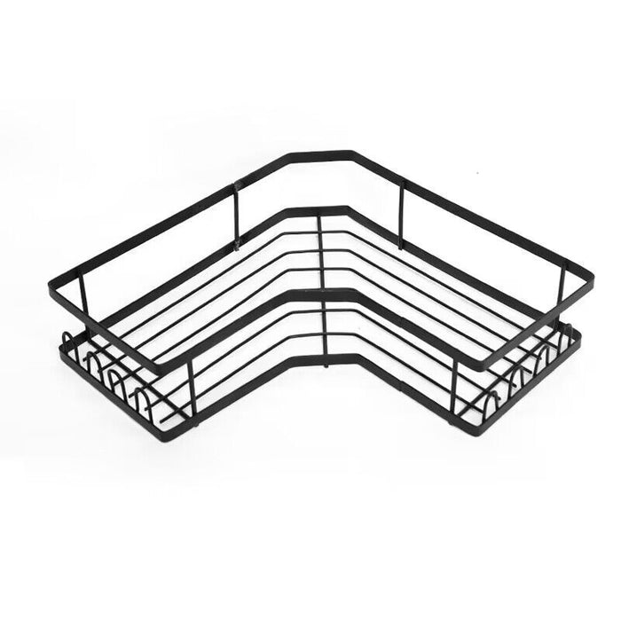 2Pcs Bathroom Corner Shelves Basket