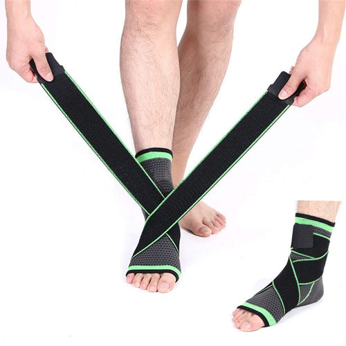 Breathable Nylon Adjustable Ankle Brace Extra Large