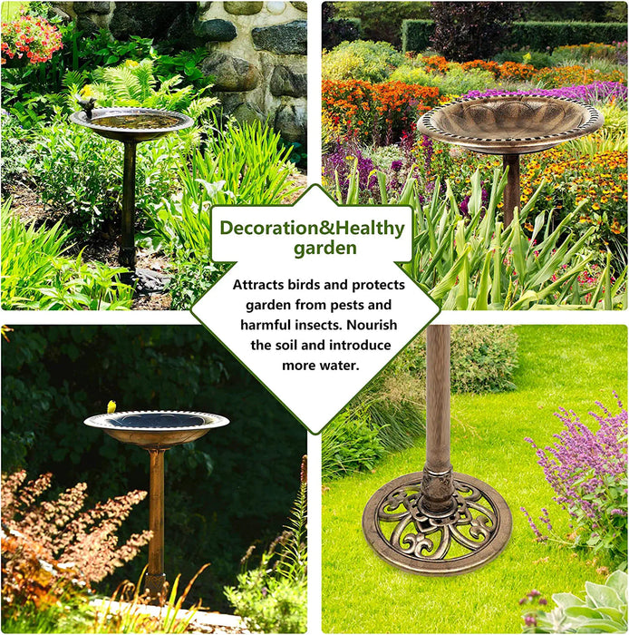 Outdoor Resin Garden Bird Bath