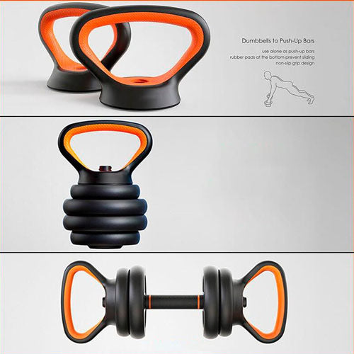 Multifunctional Free Dumbbells Weights Set 6 In 1