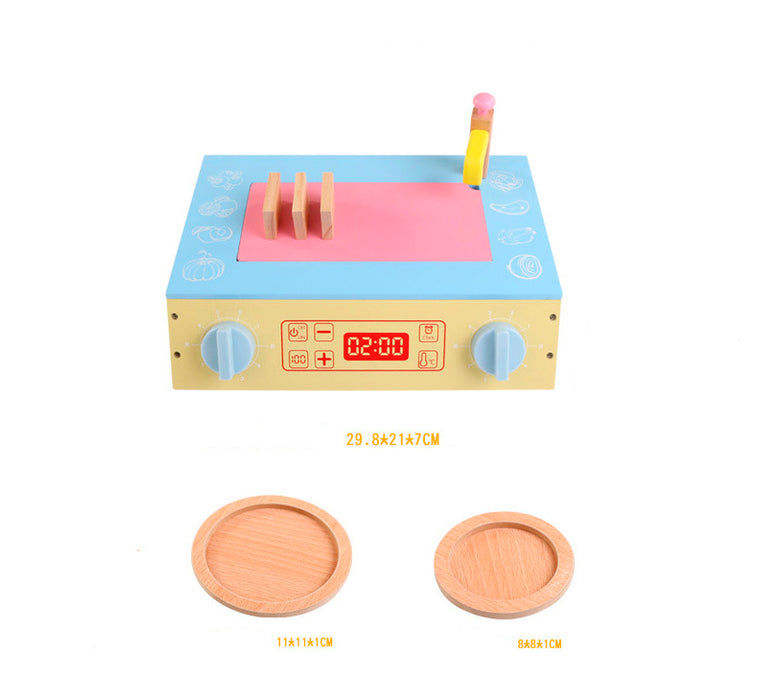 Kid's Wooden Play Kitchen Sink Set