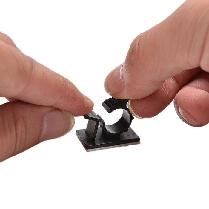 Adhesive Cable Clips - 20 Pack