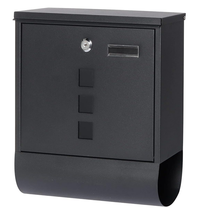 Mailboxes with Secure Key Lock and Newspaper Holder