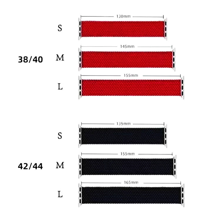 Green Solo Loop Nylon Band for Apple Watch 42/44/45mm - Stretchable, Adjustable, Sweat-Resistant & Water-Resistant