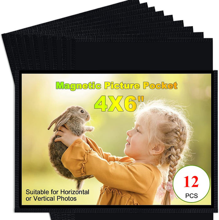 Fridge Magnetic Photo Frames - 12 Pack