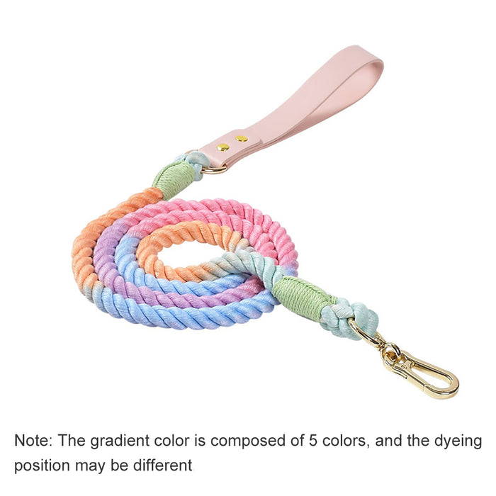 Soft Braided Colourful Dog Leash