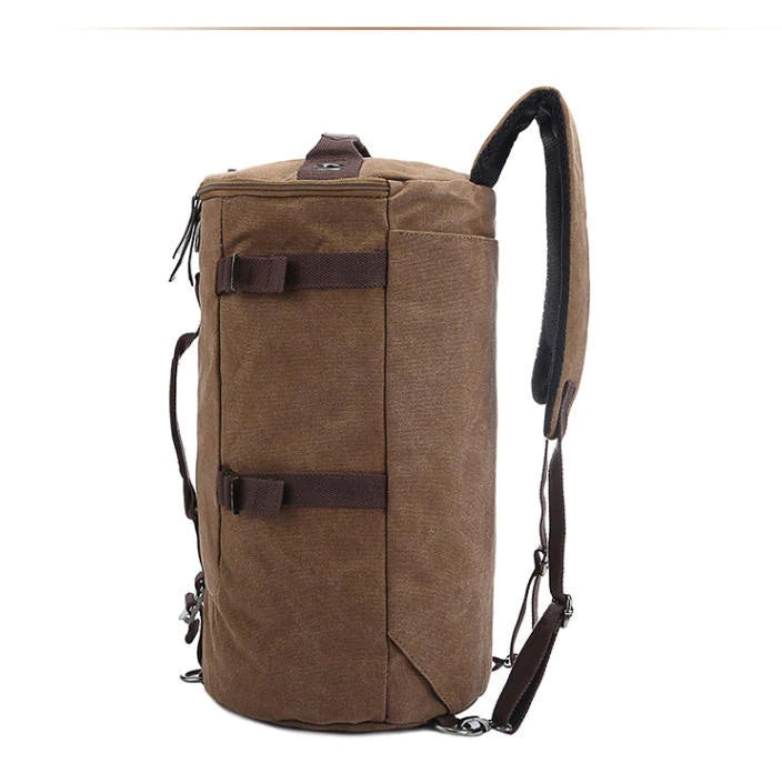 2 in 1 Canvas Backpack & Duffel Bag