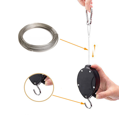 Retractable Pulley Plant Hanger Hook Load Capacity Of 20 Kg