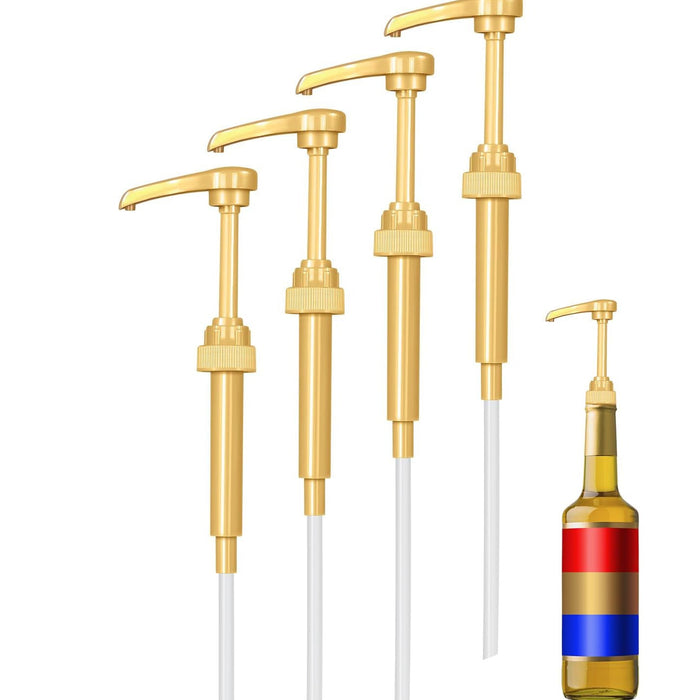 Syrup Pump Dispenser Pumps - 4 Pack