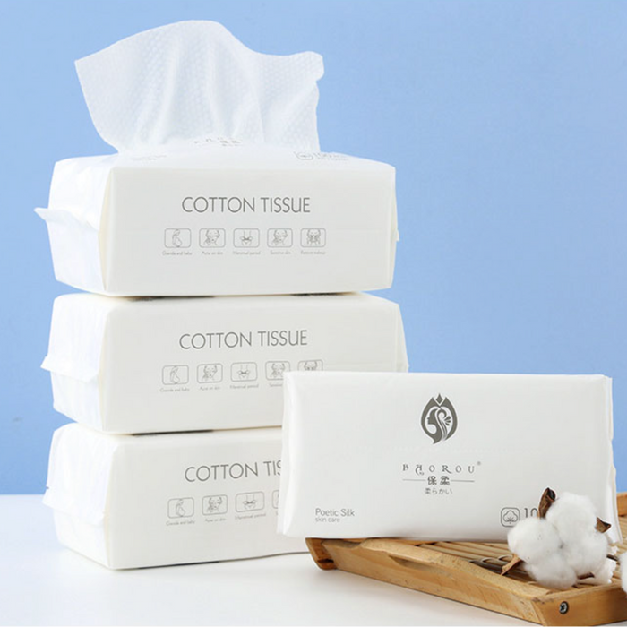 320 Count Cotton Makeup Remover Wipes - 4 Pack