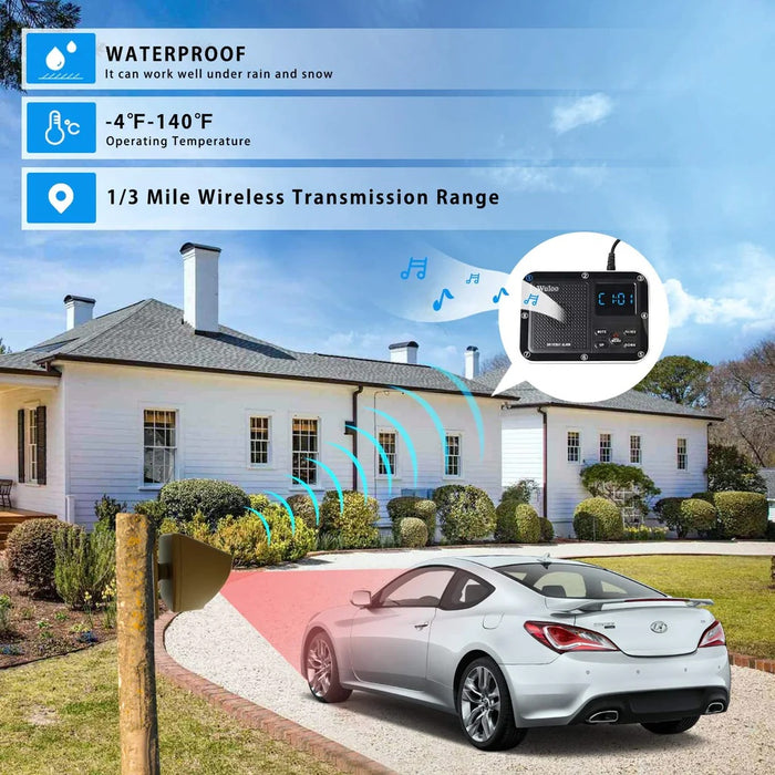 Solar Motion Sensor Driveway Alert System
