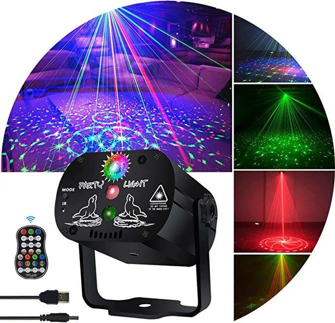 LED RGB Laser Projector Stage Party Lights