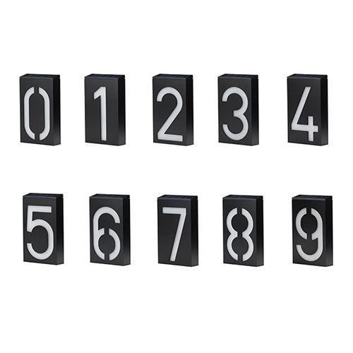 Led Outdoor Solar House Number Light Sign 8