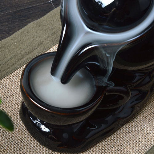 Ceramic Waterfall Backflow Incense Burner Teapot