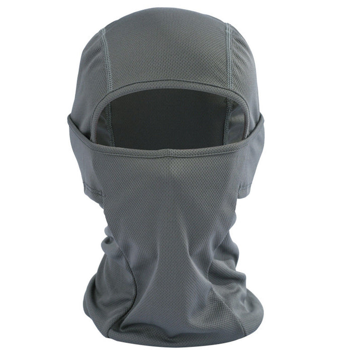 Motorcycle Helmets Liner Ski Gear Neck Balaclava Grey Grey