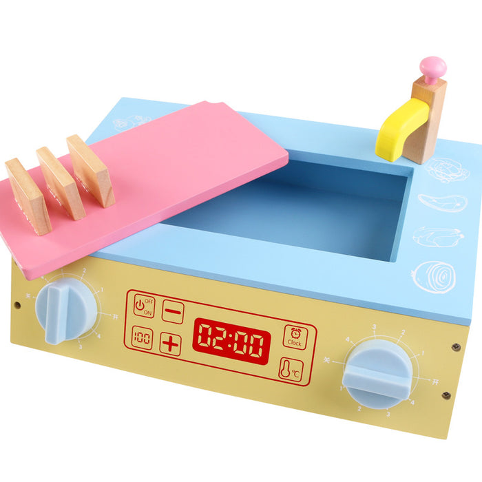 Kid's Wooden Play Kitchen Sink Set