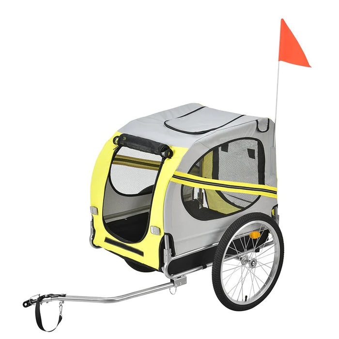 Folding Dog Bike Trailer — Off The Back