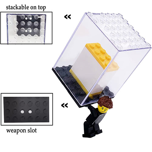 Minifigures Display Case 5 Pack