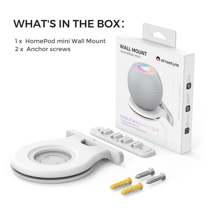 Wall Mount Holder for HomePod Mini -White