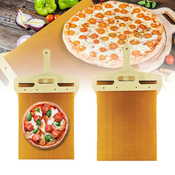 Sliding Pizza Peel Cutting Board with Handle