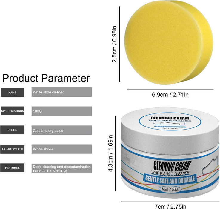 Multipurpose Shoe Polish Cleaning Cream -2 Pack