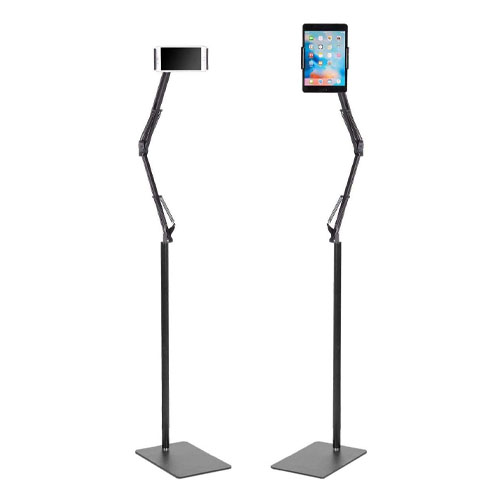 1.35M Adjustable Long Arm Floor Stand for Phone/Tablet