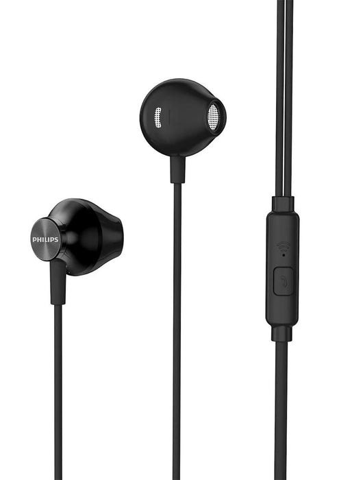 Philips Wired Earbuds w Mic Black